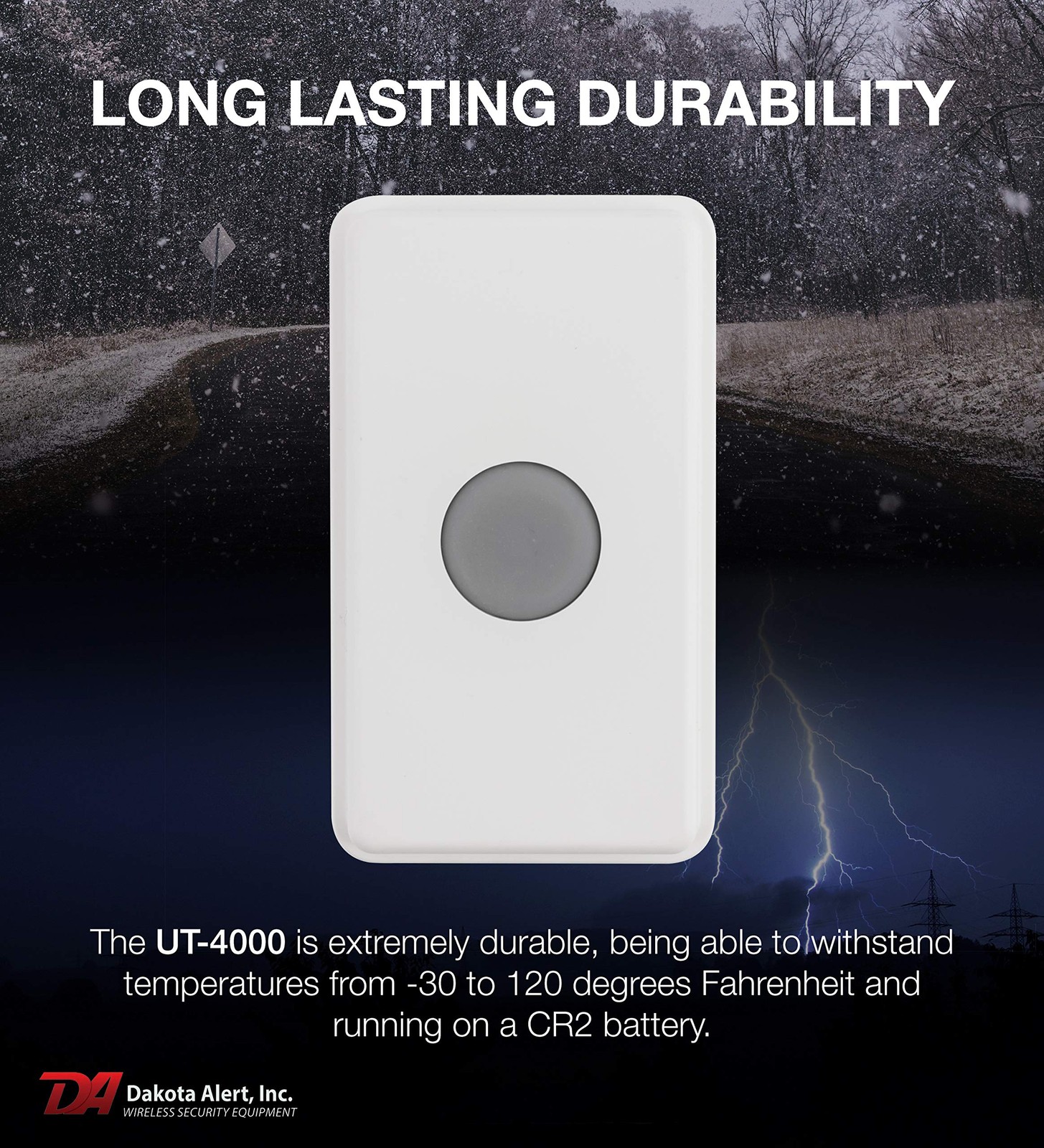 UT-4000, Universal Transmitter for Wireless Home Security white