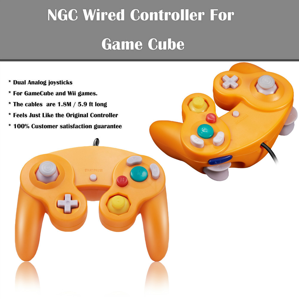 2 Pack Gamecube Controller Extension Cable For Nintendo Gamecube Console