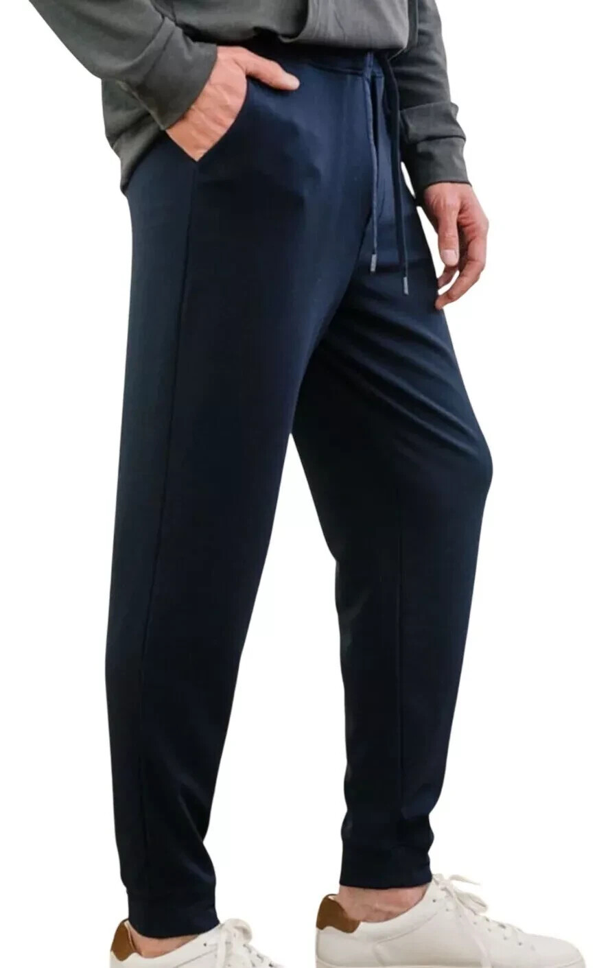 Cozy Earth Mens XXL Navy Bamboo Stretch Knit Joggers Ultra Soft Loungewear Pants