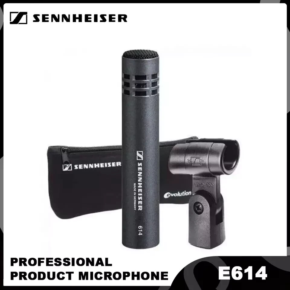 E614 Condenser Instrument Microphone with Clamp Mount Cardioid Mic for  E614 Dru
