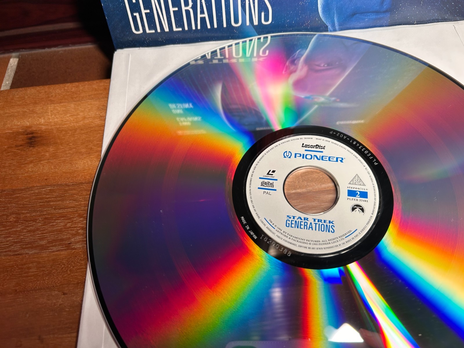 Star Trek Generations LaserDisc PAL Pioneer Widescreen Dolby Surround Advert she