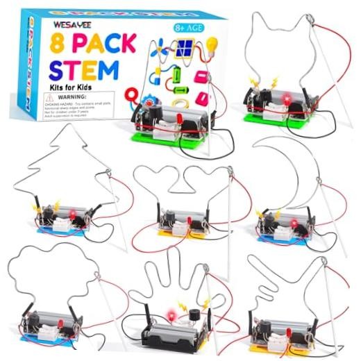 STEM Toy Science Kits, 8 Set Electric Circuit Boy Crafts for Kids Age 8-12 |
