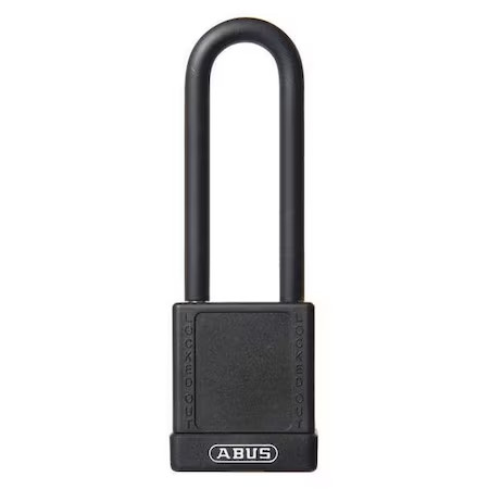 Abus 74Hb/40-75 Kd Black Lockout Padlock, Keyed Different, Plastic-Covered