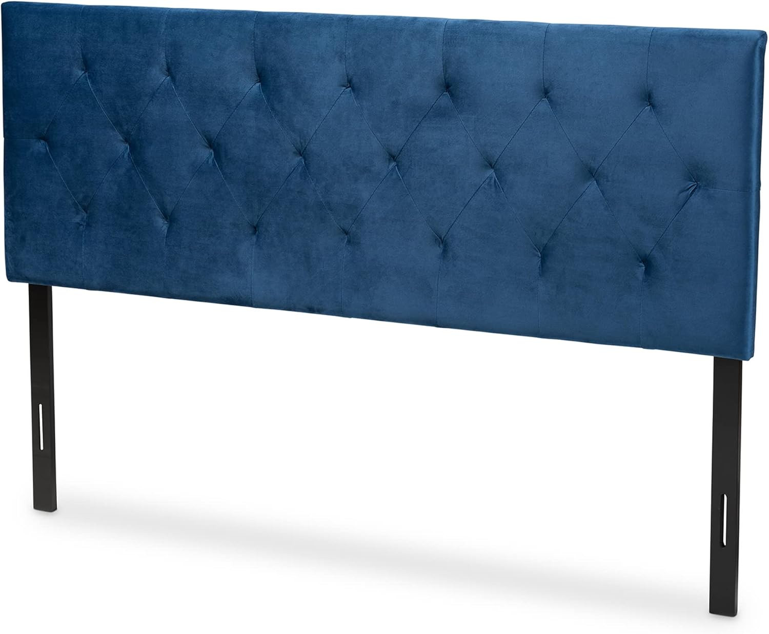 Navy Blue Velvet King Size Headboard - Modern & Contemporary Design