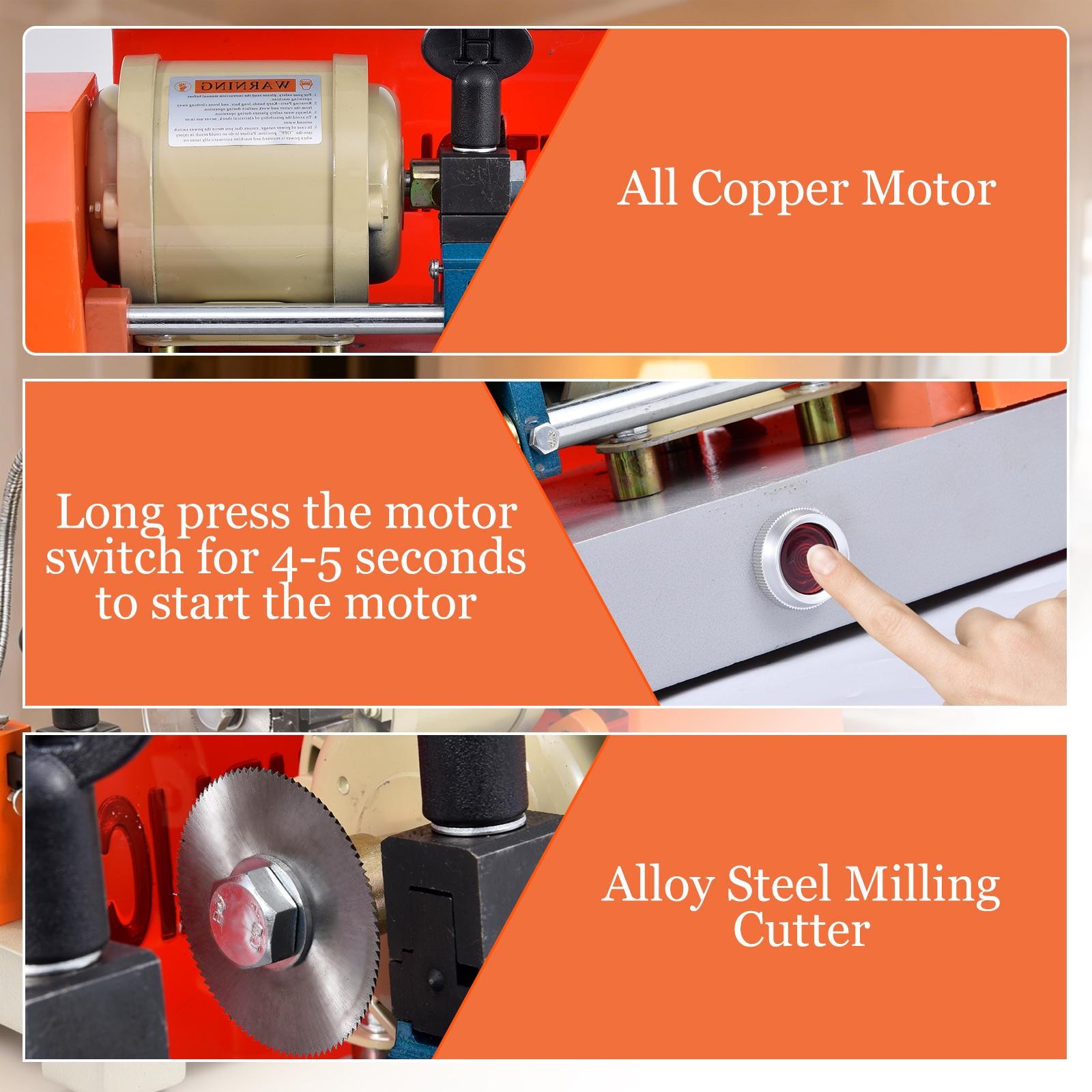 Key Cutting duplicating Machine Cutter Car Key Copier Locksmith Tools
