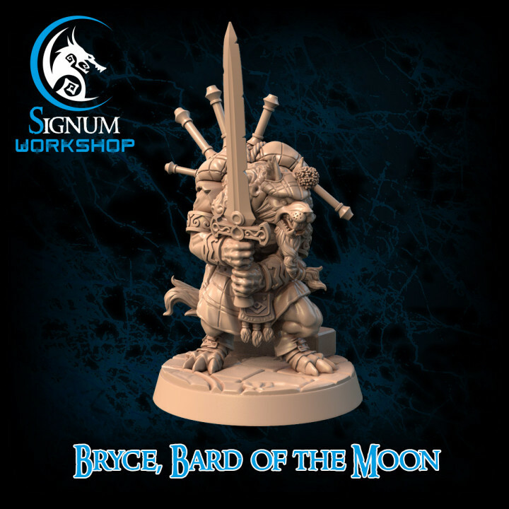 Bryce - Bard of the Moon Lycan - Signum Games - Fantasy Dungeons and Dragons