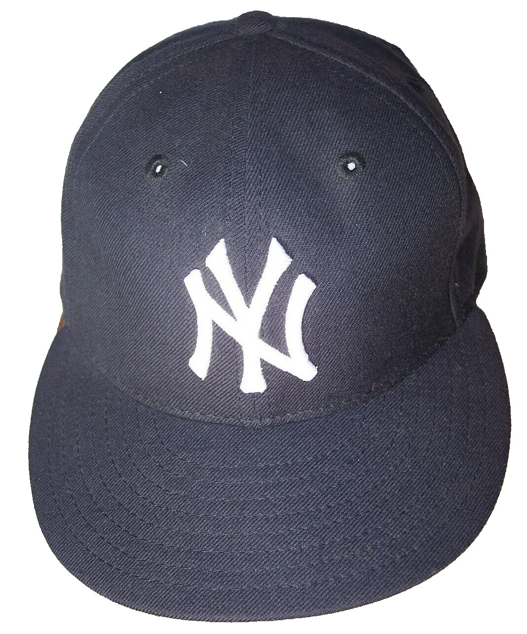NEW ERA 7 1/8 Black Wool Fitted New York Yankees Cap/Hat Signed Joe Torre & COA