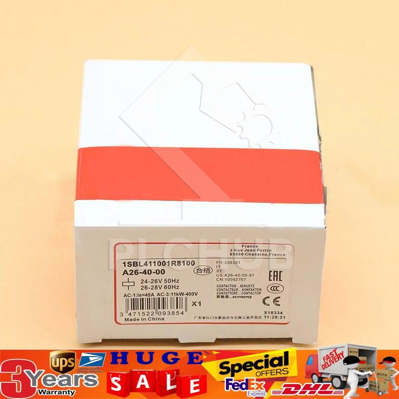 1PC New A26-40-00 220-230V 50Hz Contactor 1SBL241201R8000 US Free TAX