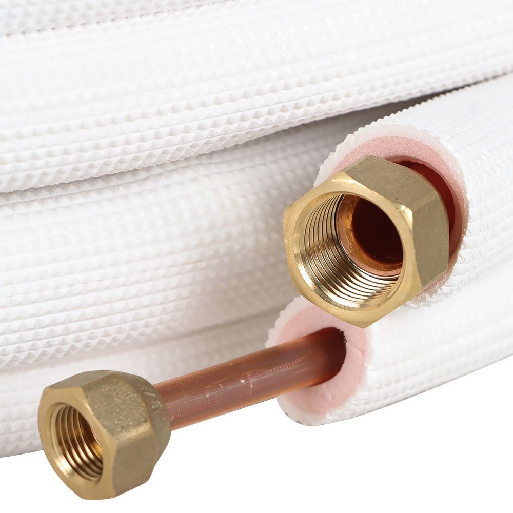 50FT Mini Split Line Set 3/8" & 5/8" Install Kit For Mini Split Heat Pump System