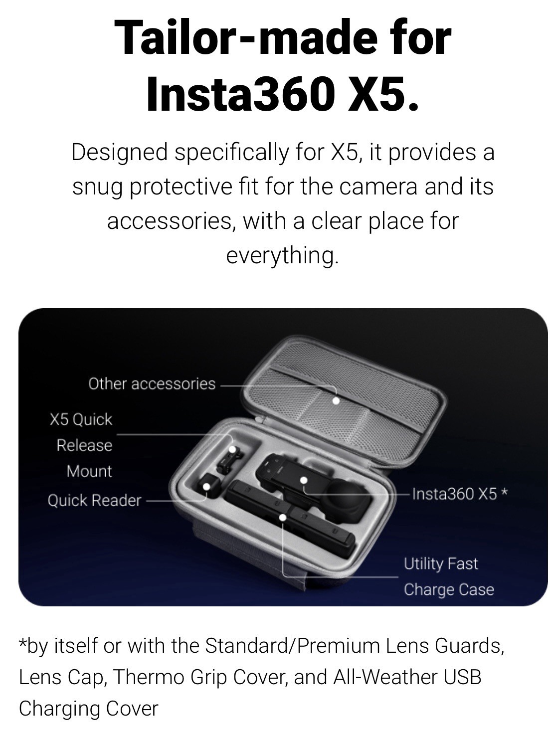 Original Insta360 X5 Carry Case