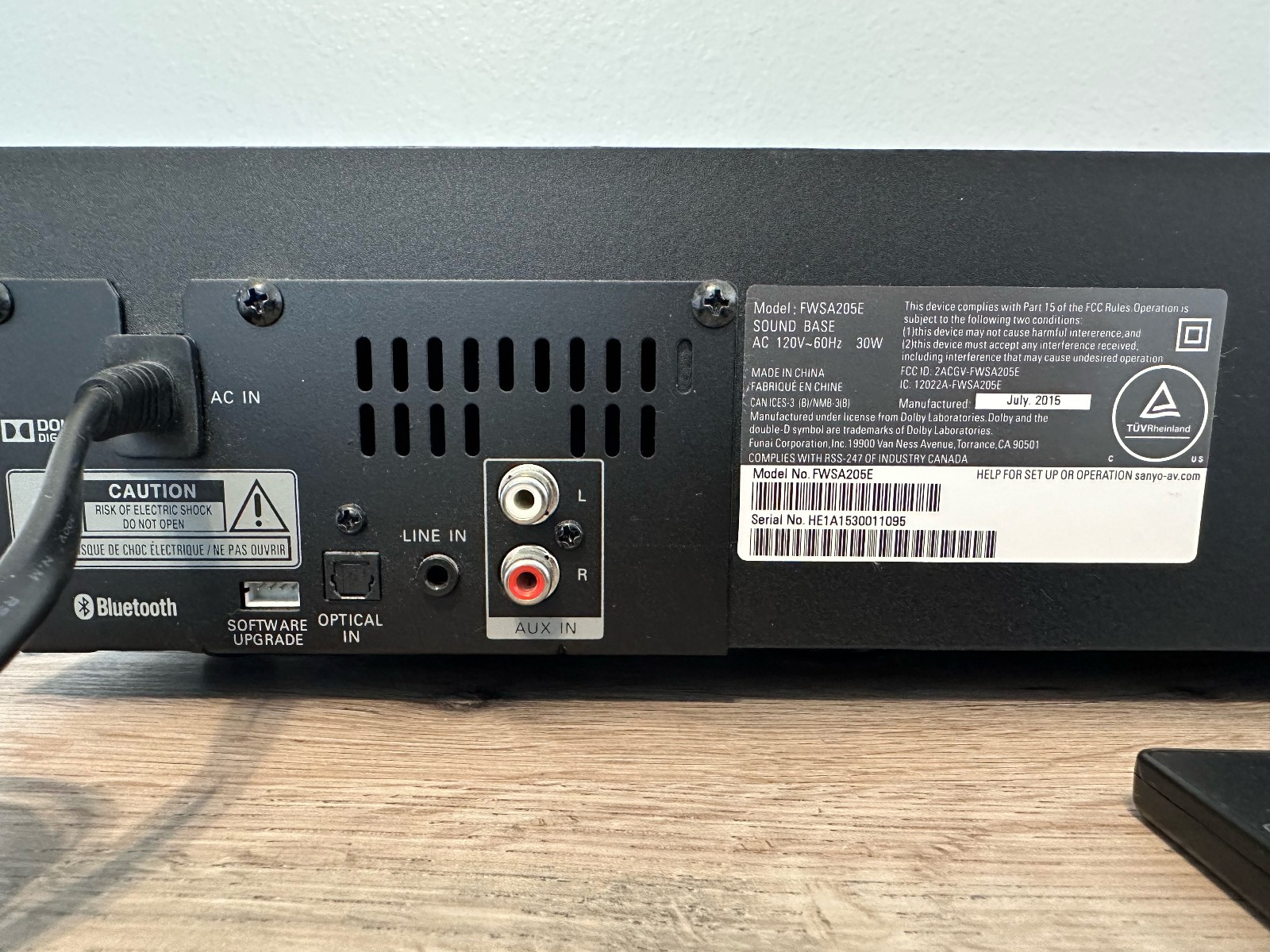 Sanyo Soundbase FWSA205E