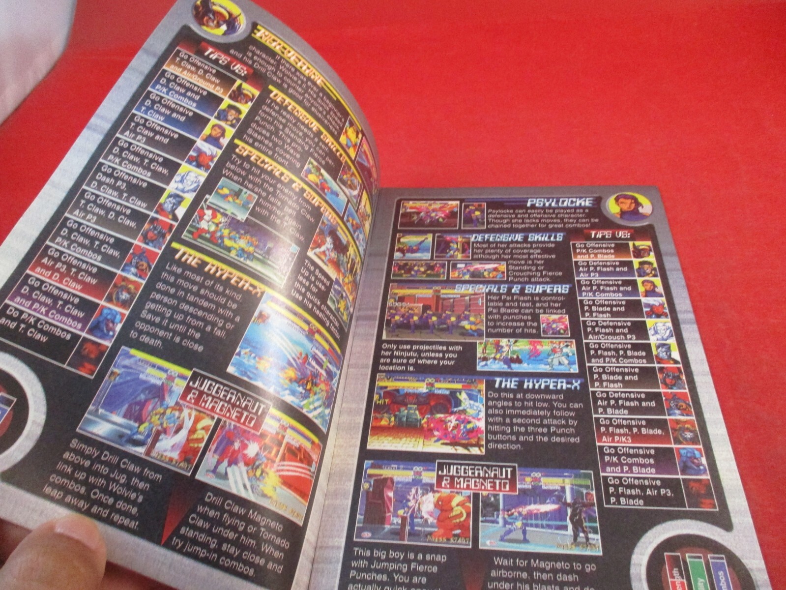 X-Men Children of the Atom EGM Supplement Mini Tip Booklet Guide