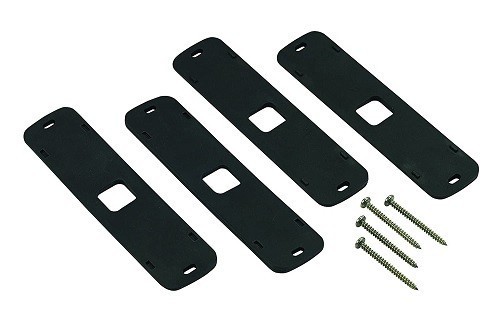 MicroPulse Kit of 4 Rubber Mounting Wedges for Use with MPS600 Lights, Black