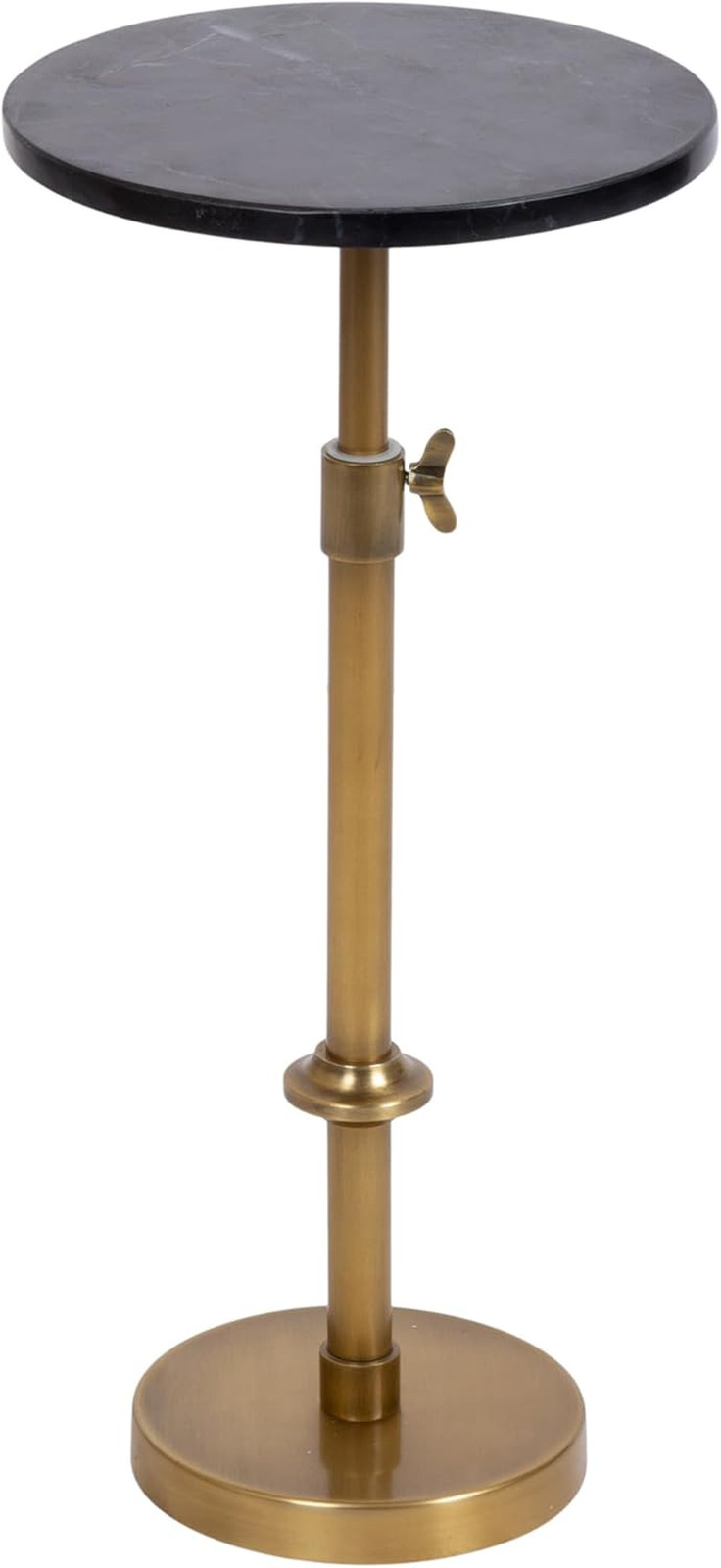 Engles Traditional Adjustable-Height Pedestal Drink Table, 10 X 10 X 30, Black M
