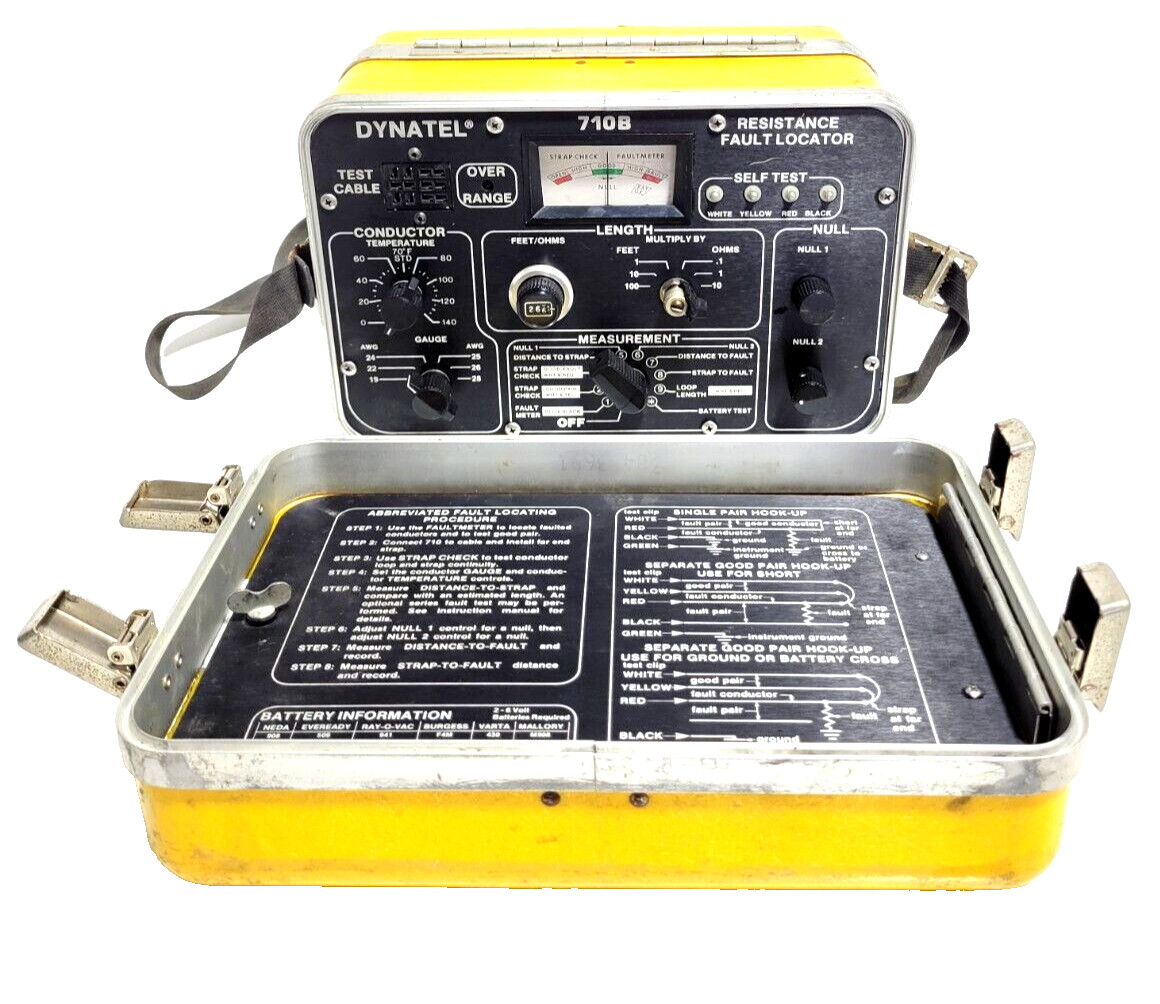 3M DYNATEL 710B Portable Resistance Fault Locator Yellow