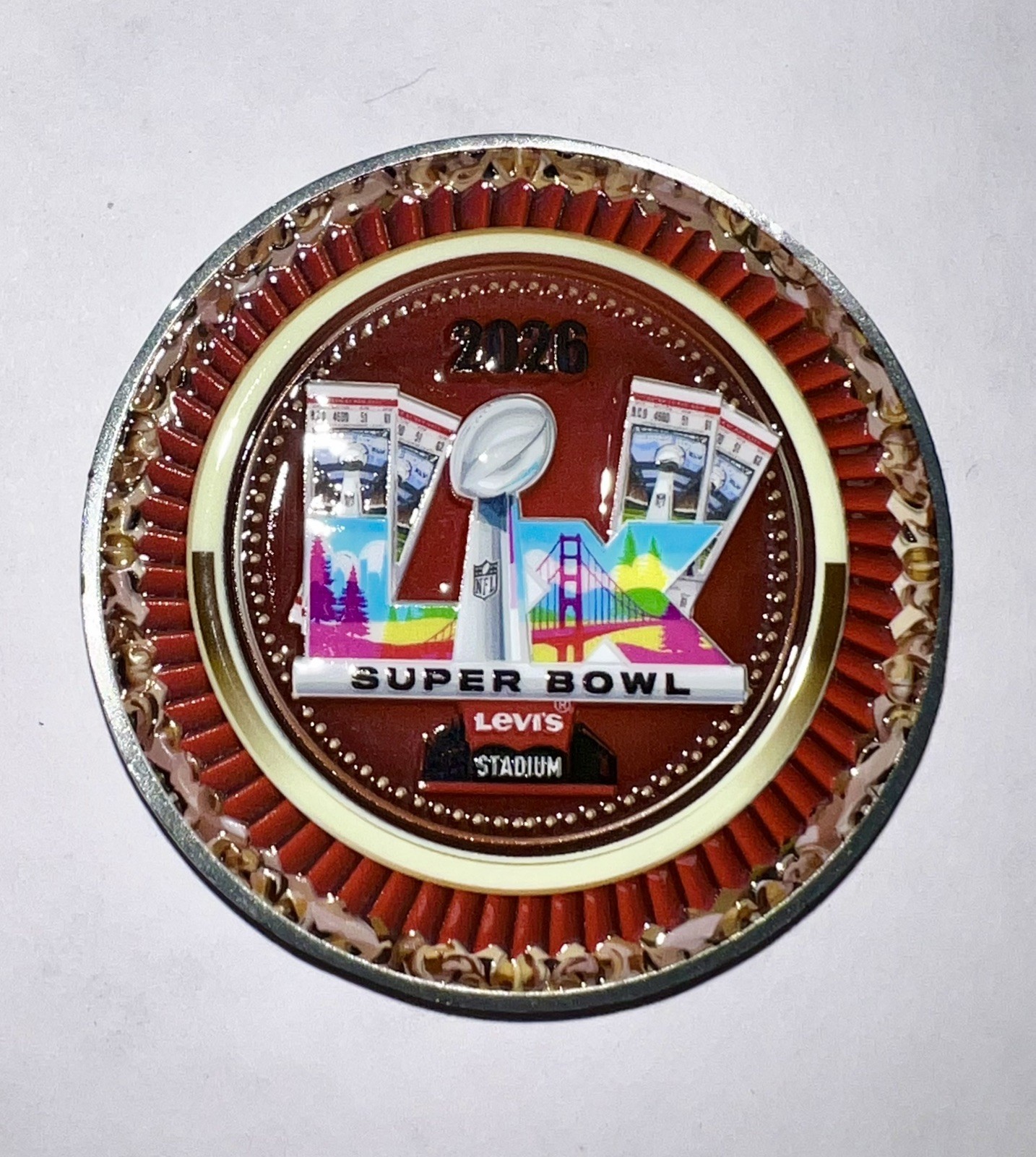 San Jose Police Department Super Bowl 60 Levi’s Stadium 2026 Challenge Coin