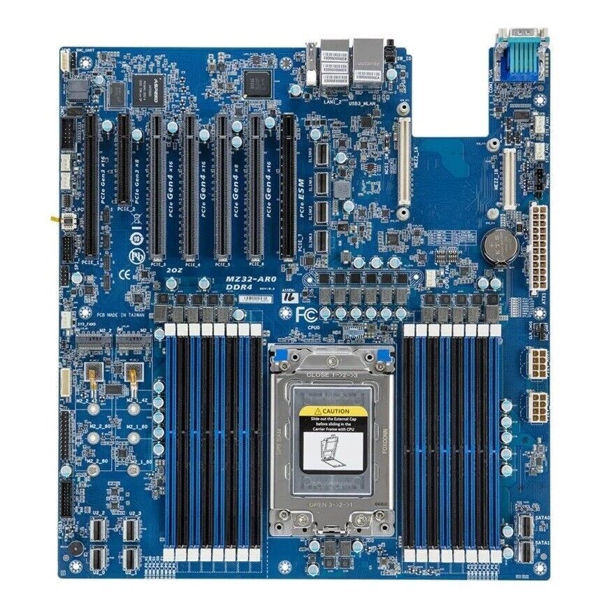 Gigabyte mz32-AR0-001 motherboard supports the AMD EPYC 7001 7002 7003 seriescpu