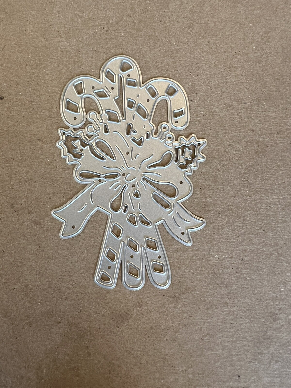 Candy Cane Metal Cutting Die Christmas Scrapbook Cards Journal #3025