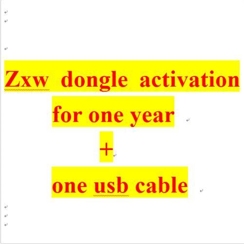 ZXW DONGLE One-Year Acti vation for Iphone Samsung HTC schematics +one usb cable
