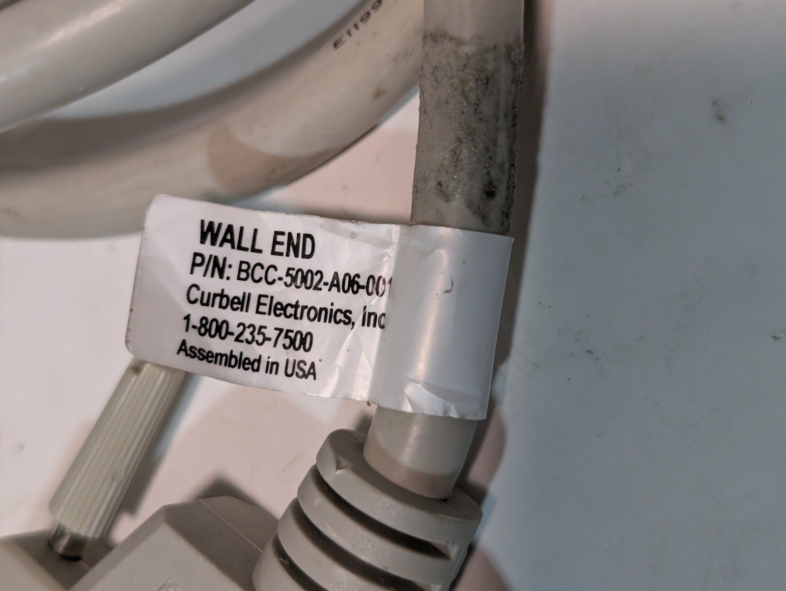 Lot of 3: Curbell Bed-To-Nurse Breakaway BCC Call Cables, BCC-5002-A06-001, More