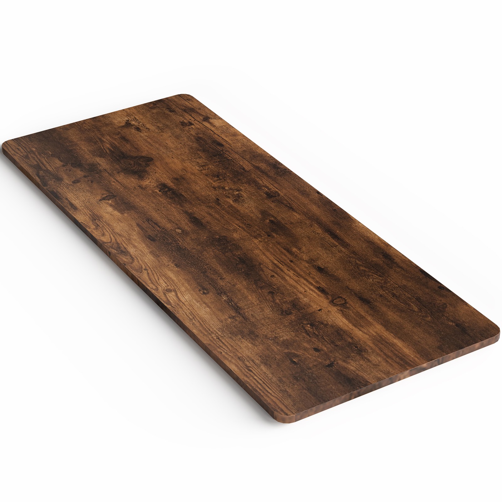 VIVO Vintage Brown 71 x 30 inch Universal Solid Top for Sit Stand Desk Frames