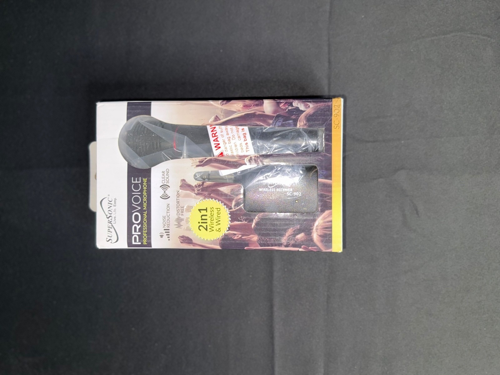 Supersonic ProVoice 2-in-1 Dynamic Vocal Microphone with USB