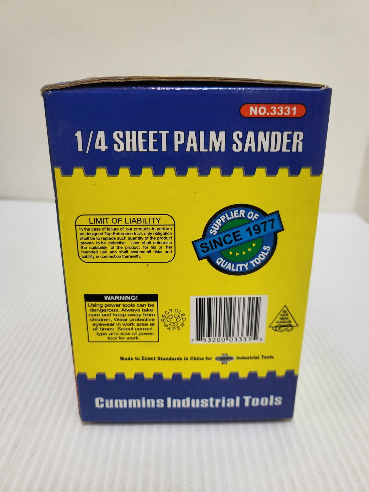 Cummins Industrial Tool 1/4 Sheet Palm Sander 3331