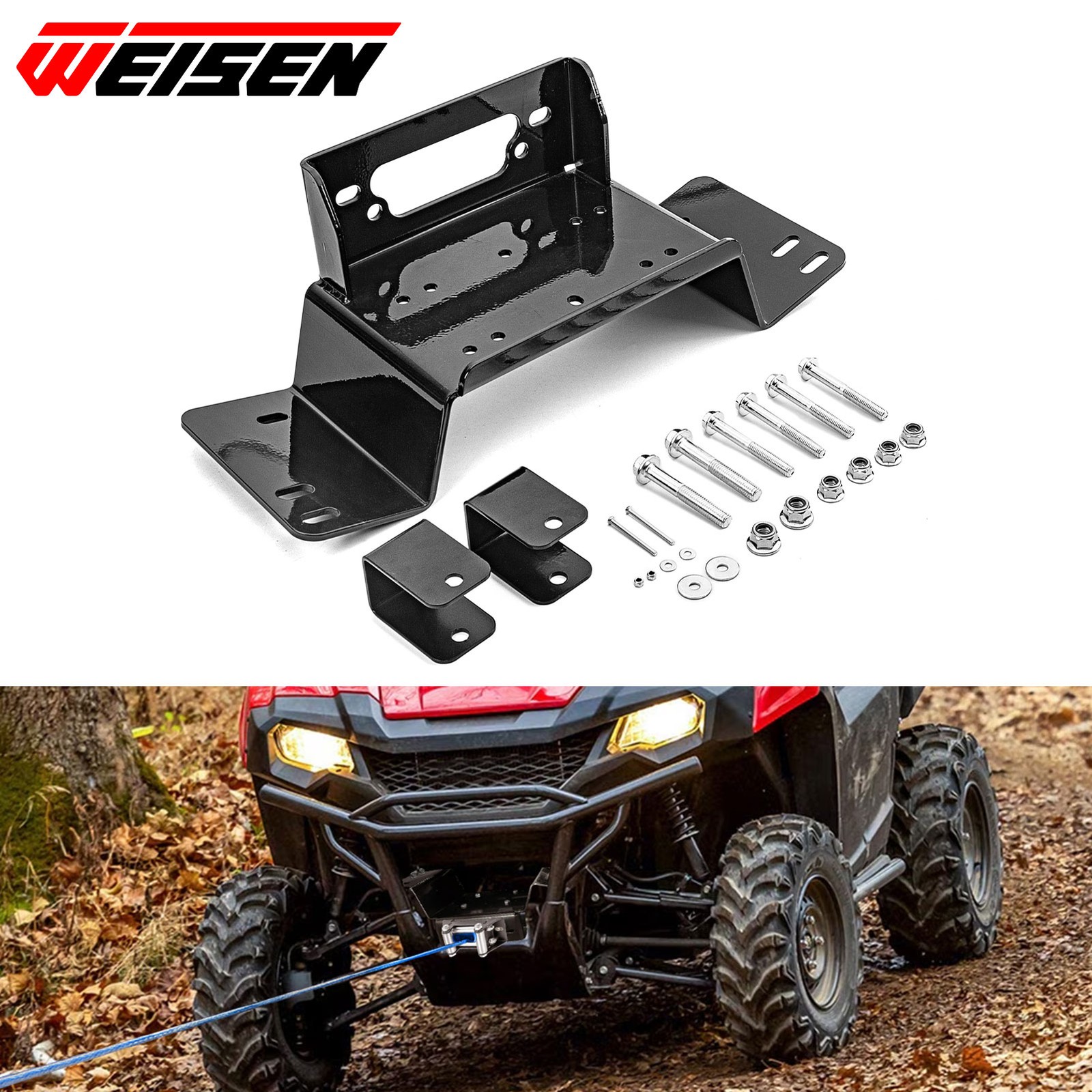 Heavy-Duty Steel Winch Mount Fit HONDA PIONEER 700 and 700-4 (2014-2026)