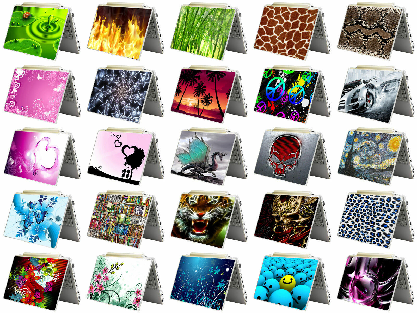 LSS 13" to 19" Laptop Skin Stickers Decal Notebook Cover for Lenovo Asus Dell HP