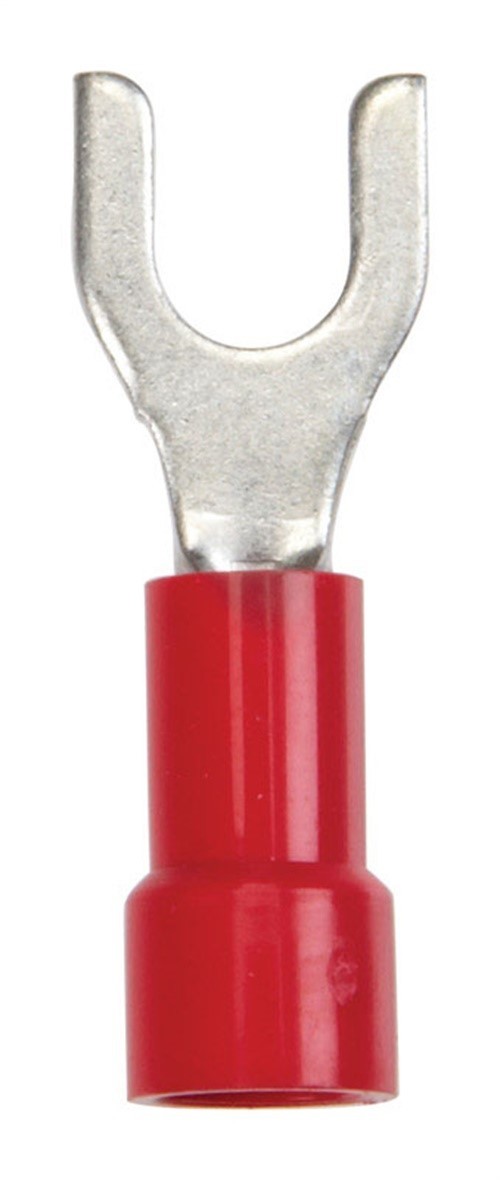 Jandorf 60987 Red Copper Vinyl Insulation #8 Stud Spade Terminal 22 to 18 AWG