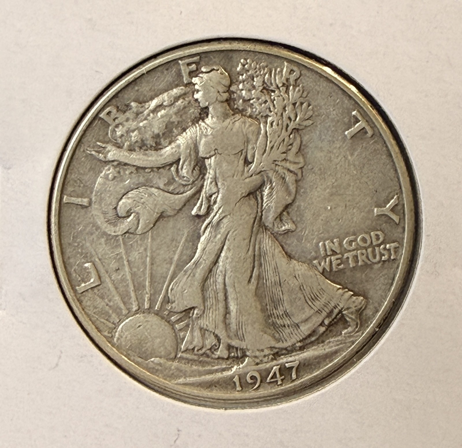 1947 Walking Liberty Half Dollar, Nicely Circulated, (22288)