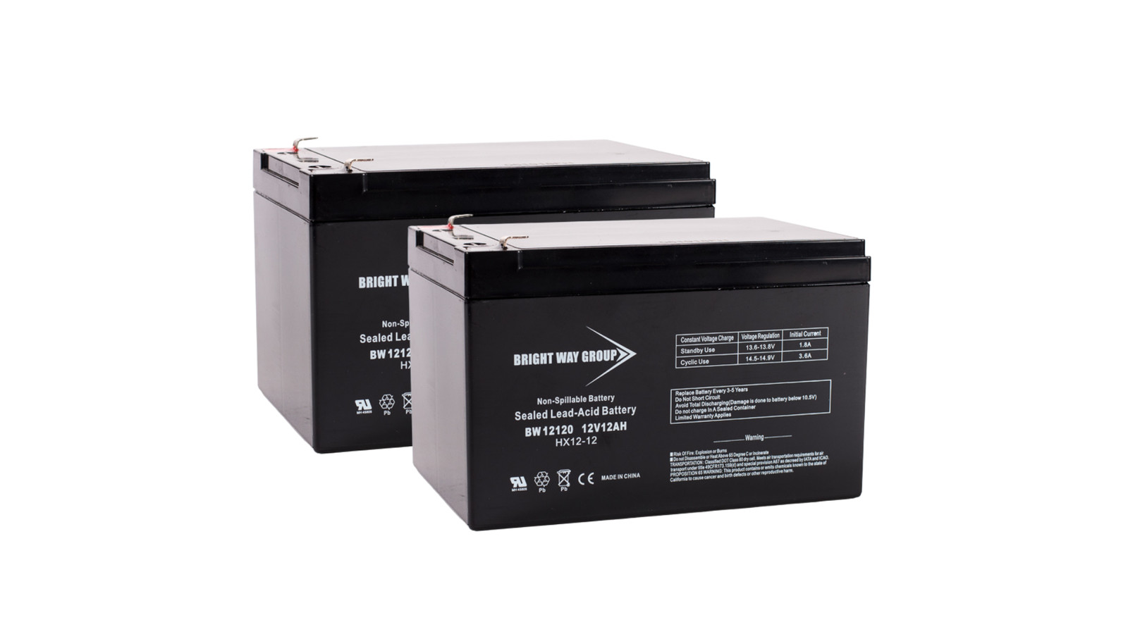 947 Freedom Electric Scooter Battery Set (2 batteries - 12V 12Ah)