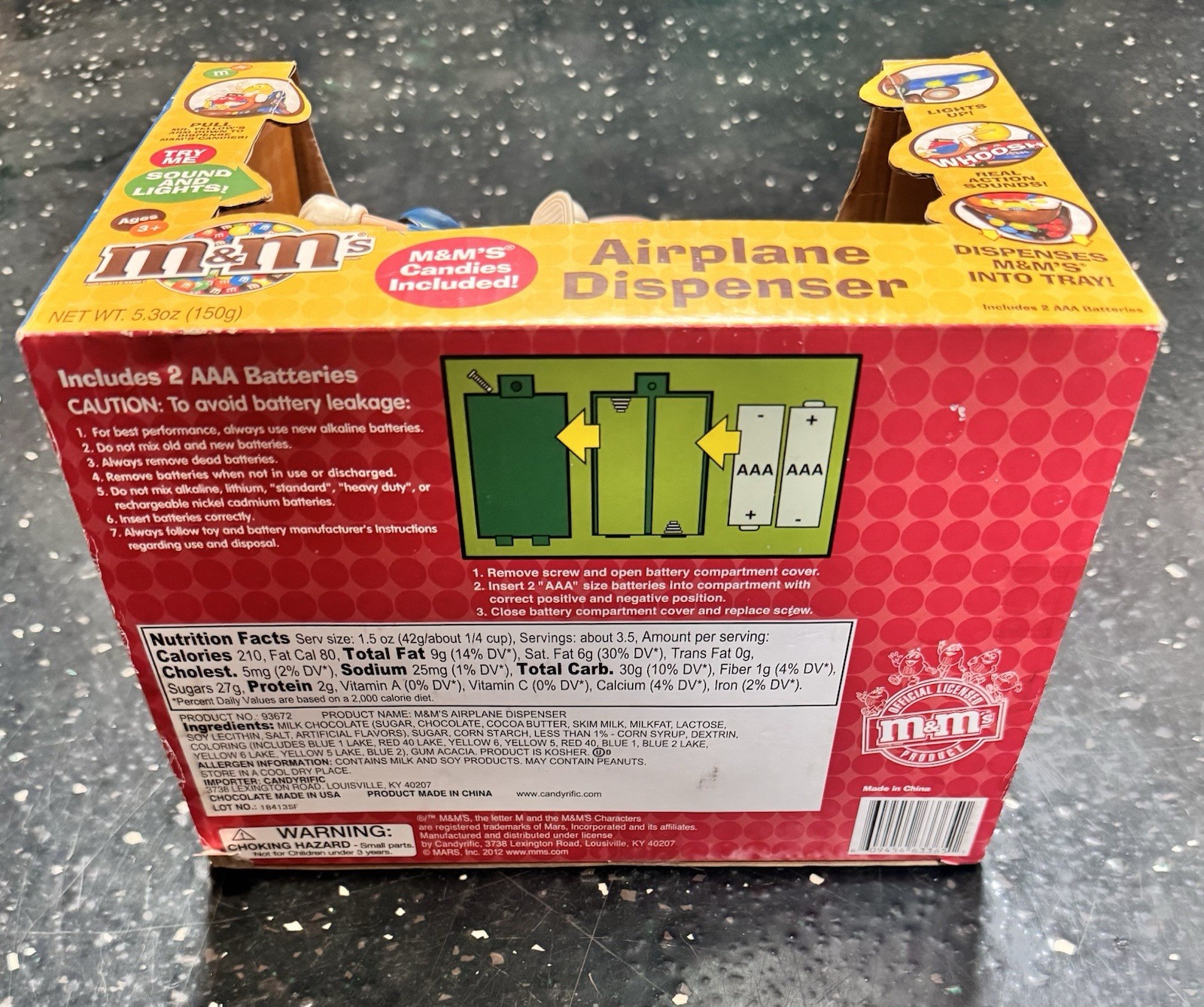 M&Ms Airplane DIspenser