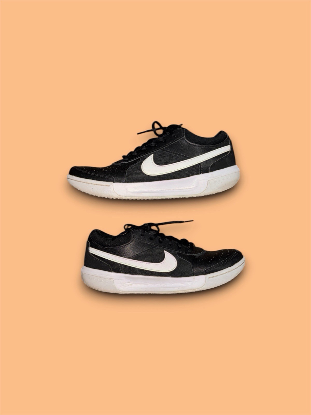 Nike Zoom Court Lite 3 Mens Black Sneakers Tennis Shoes Size 10.5 DV3258-001