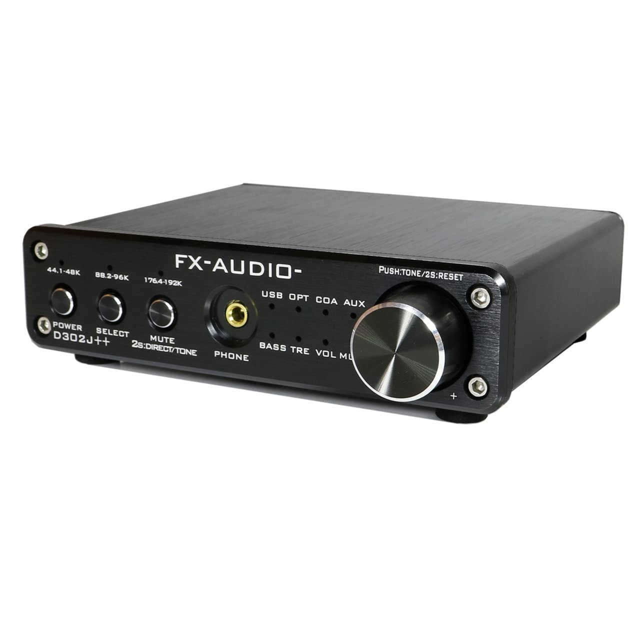 FX-AUDIO D302J++ Full Digital Amplifier USB Optical Coaxial Black Japan Import