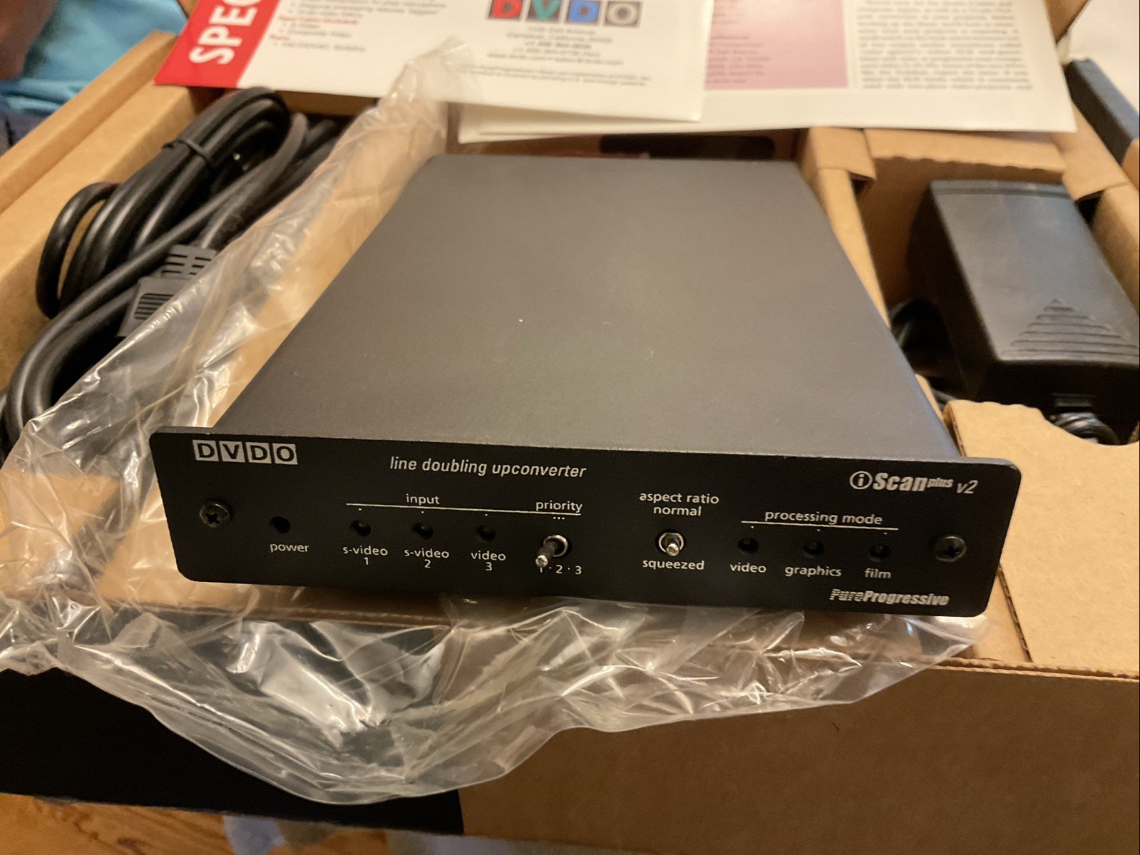 NOS DVDO ISCAN Plus V2 Line Doubler Up Converter Video