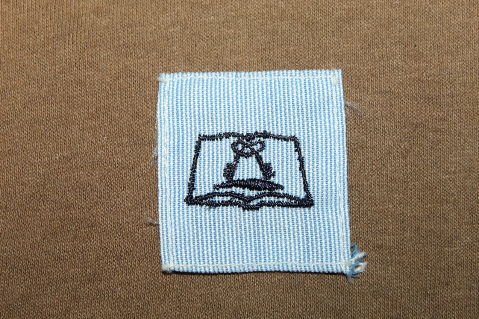1-Original 1960's U.S. Navy Mess MS Blue Cotton Uniform Job Rating Sleeve Patch