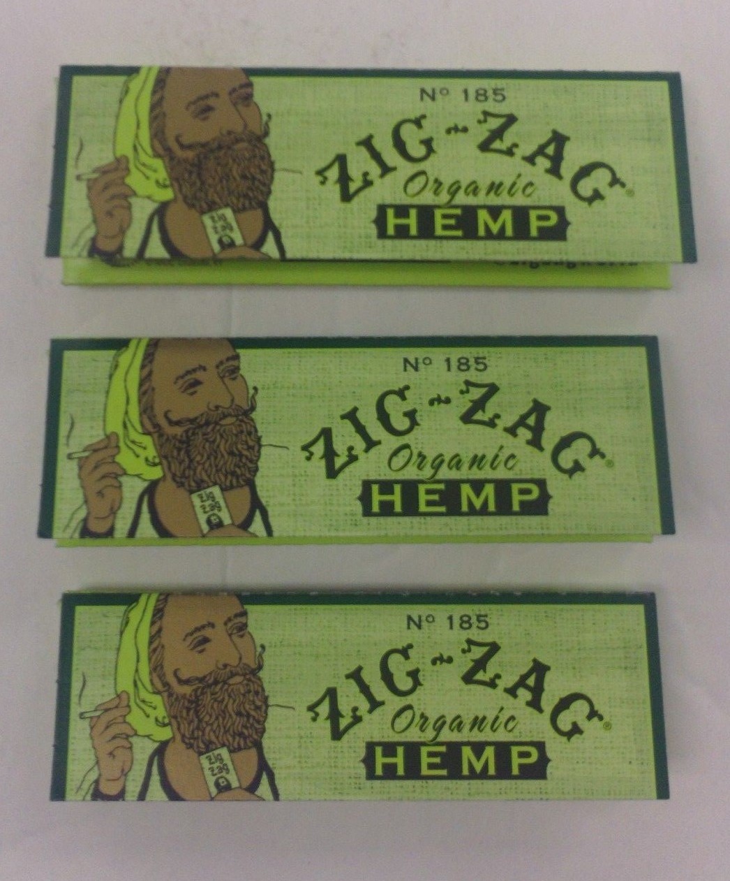 ZIG ZAG 78 MM 1 1/4 SIZE ORGANIC HEMP CIGARETTE ROLLING PAPERS - 3 PACKS