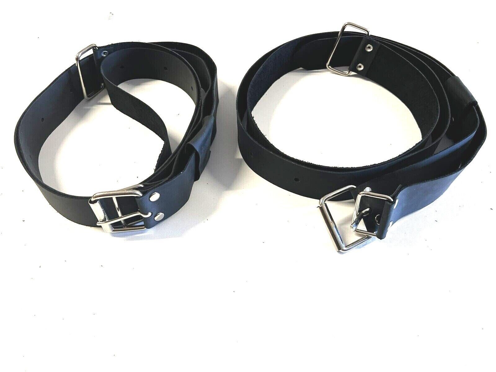 Genuine Leather Luggage Rack Straps Trunk rack straps for VW T3 T1 T2 Black