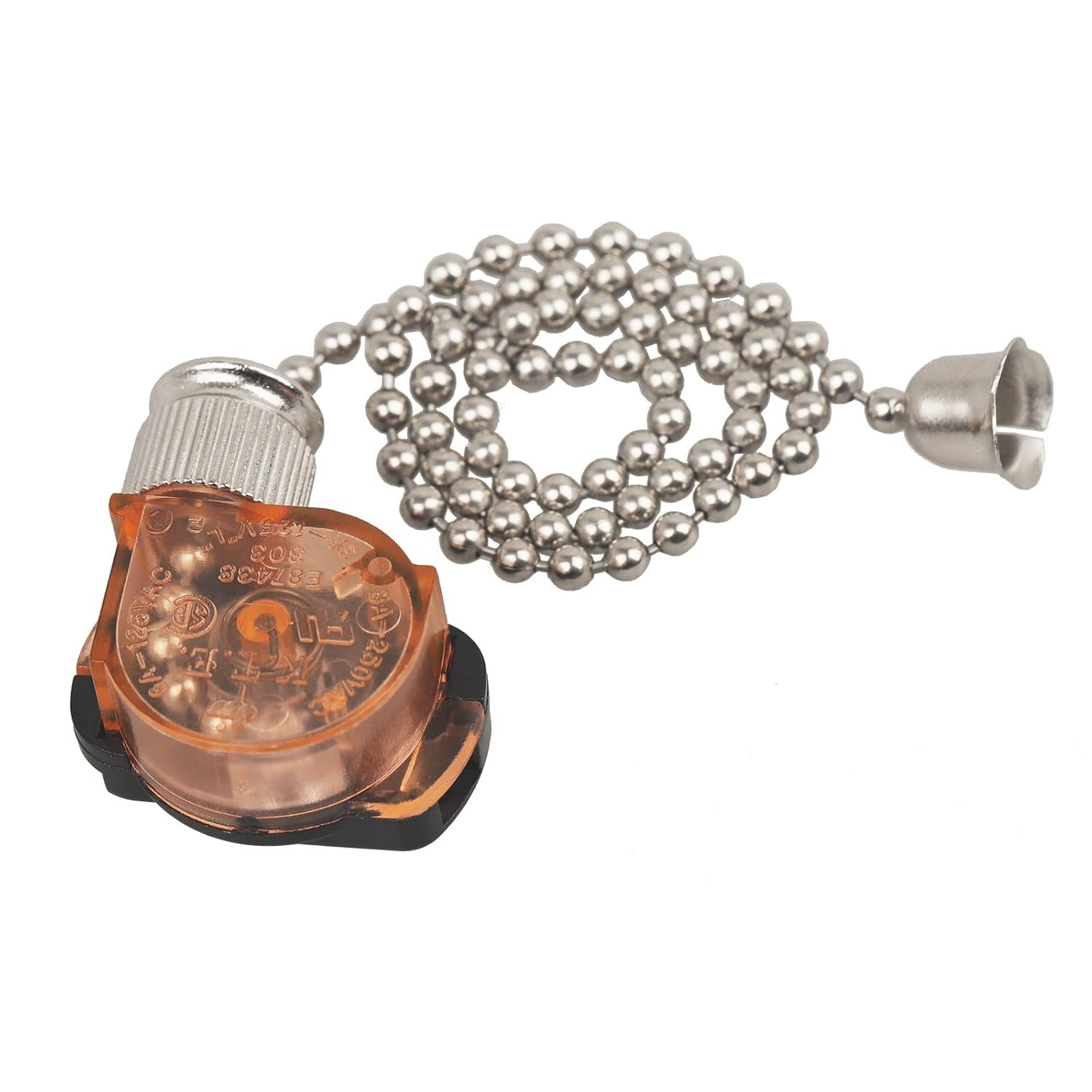 Ceiling Fan Light Switch E87438 Lamp Switch with 11 Beaded Pull Chain...