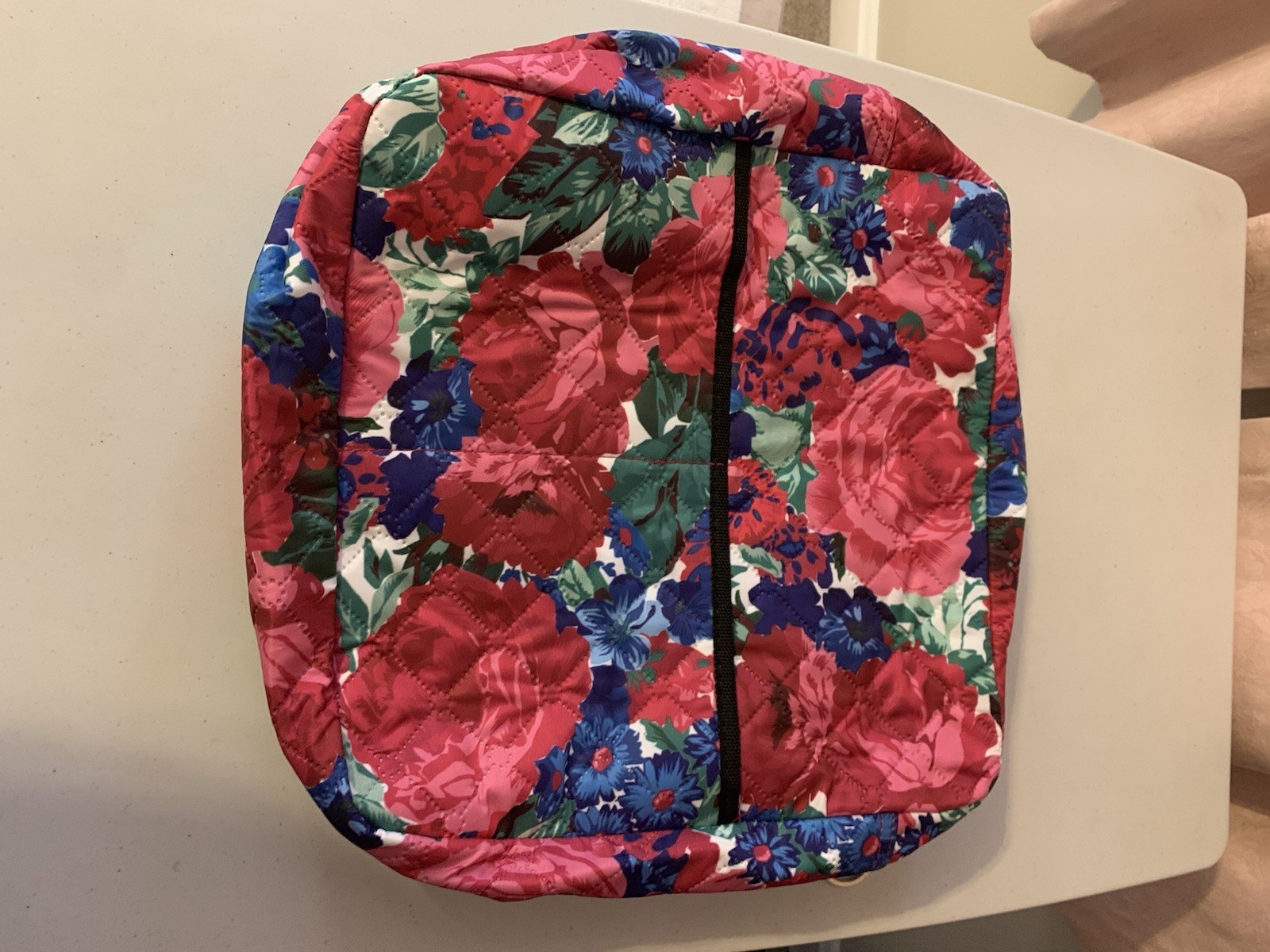Walker Or Wheelchair Zipper Storage Bag With Fasteners Floral Pattern