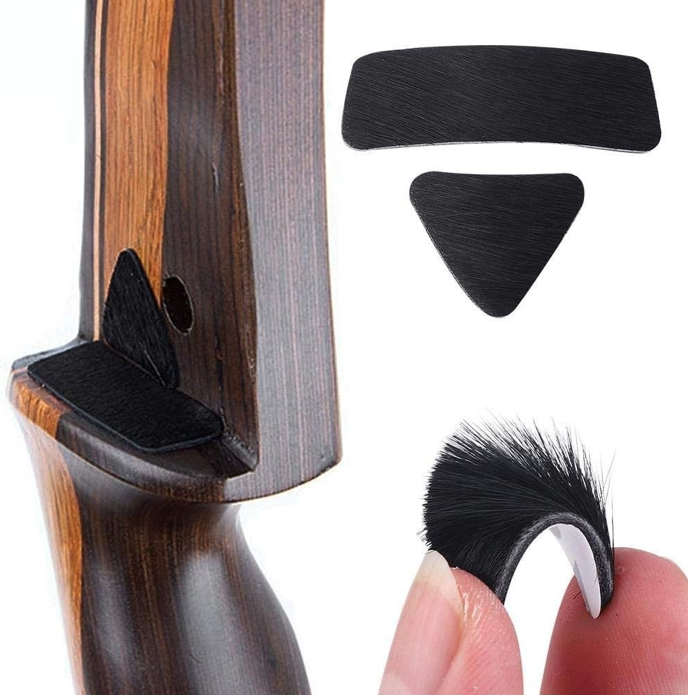 Durable Slip-Prevention Leather Rests for Archery - Compact & Efficient - 2 Pcs