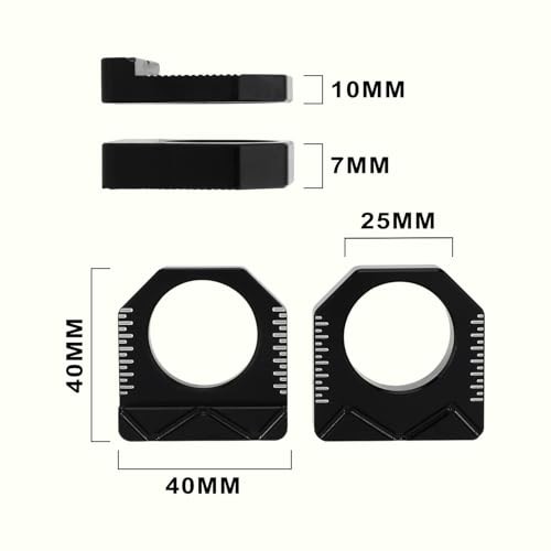Motorcycle Rear Axle Block 2pcs Chain Adjuster Tensioner Swingarm Spool black