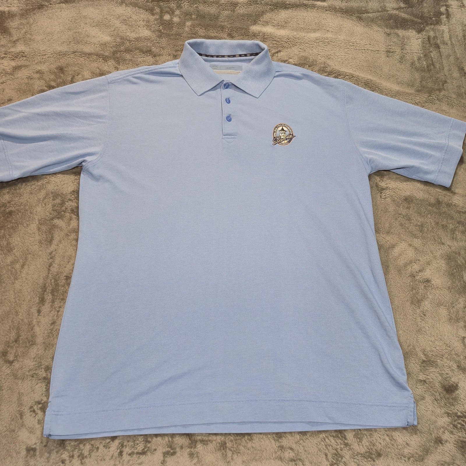 PGA Championship Southern Hills Shirt Mens Large Blue PGA Golf 2007 Polo