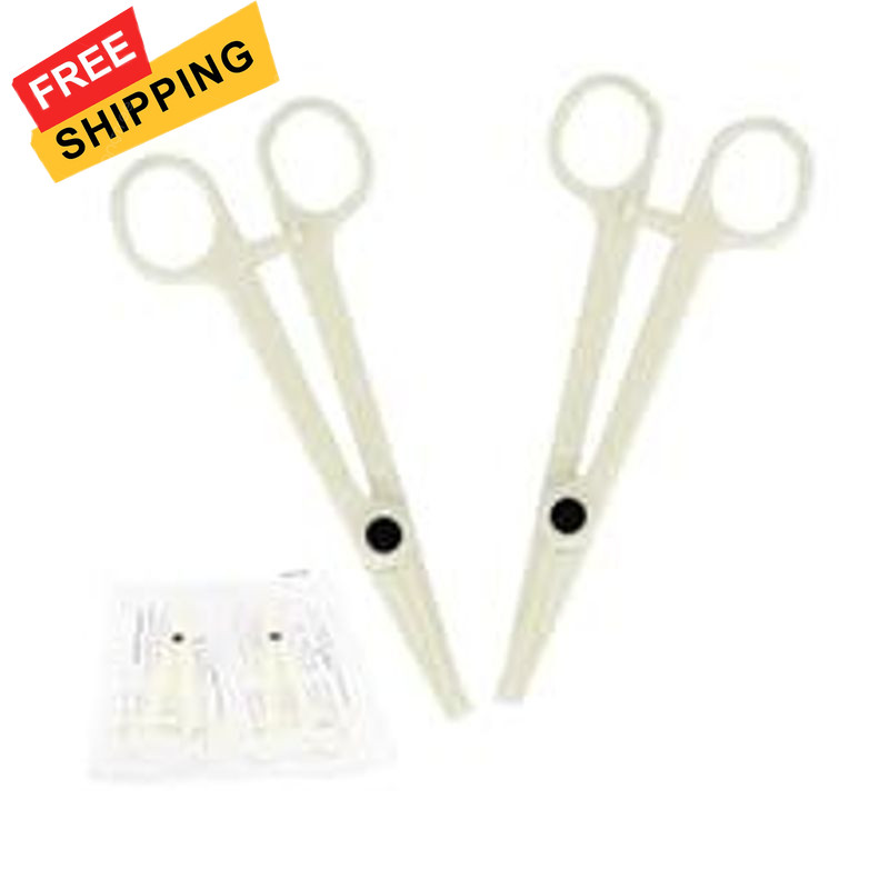 WZPB Disposable Piercing Clamps - 10Pcs Forceps 10 size 1