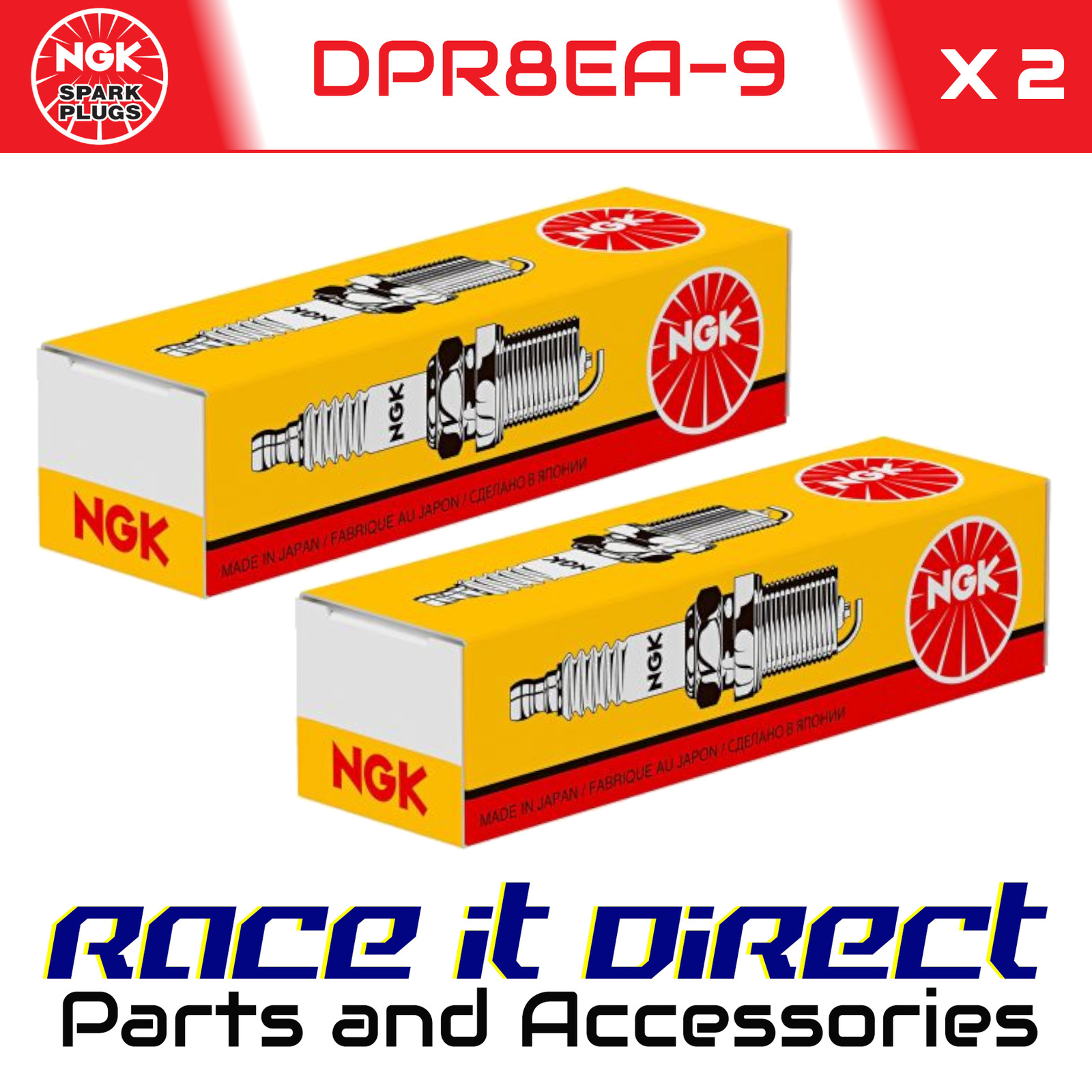 NGK Spark Plug for SUZUKI GS 500 E 1989-2003 Standard Japan