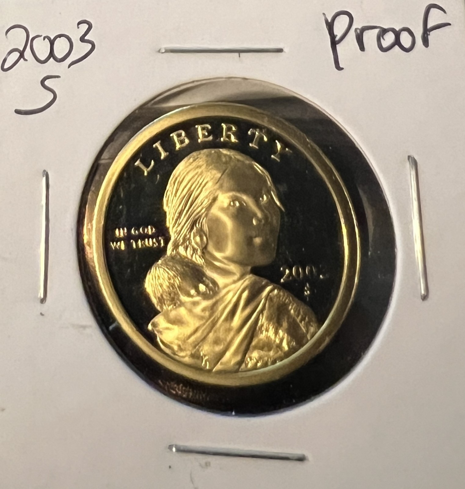 2003-S SACAGAWEA DOLLAR FROM PROOF SET ACTUAL COIN  #10517
