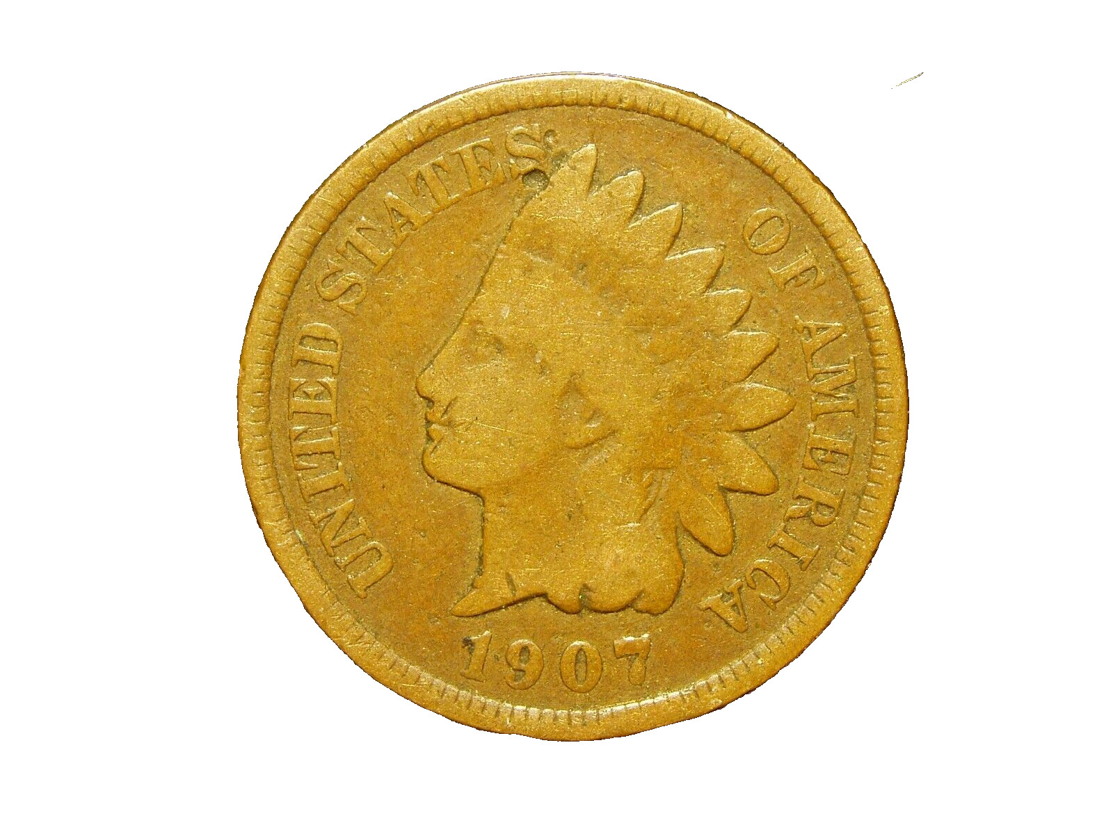 1907  INDIAN HEAD CENT #3