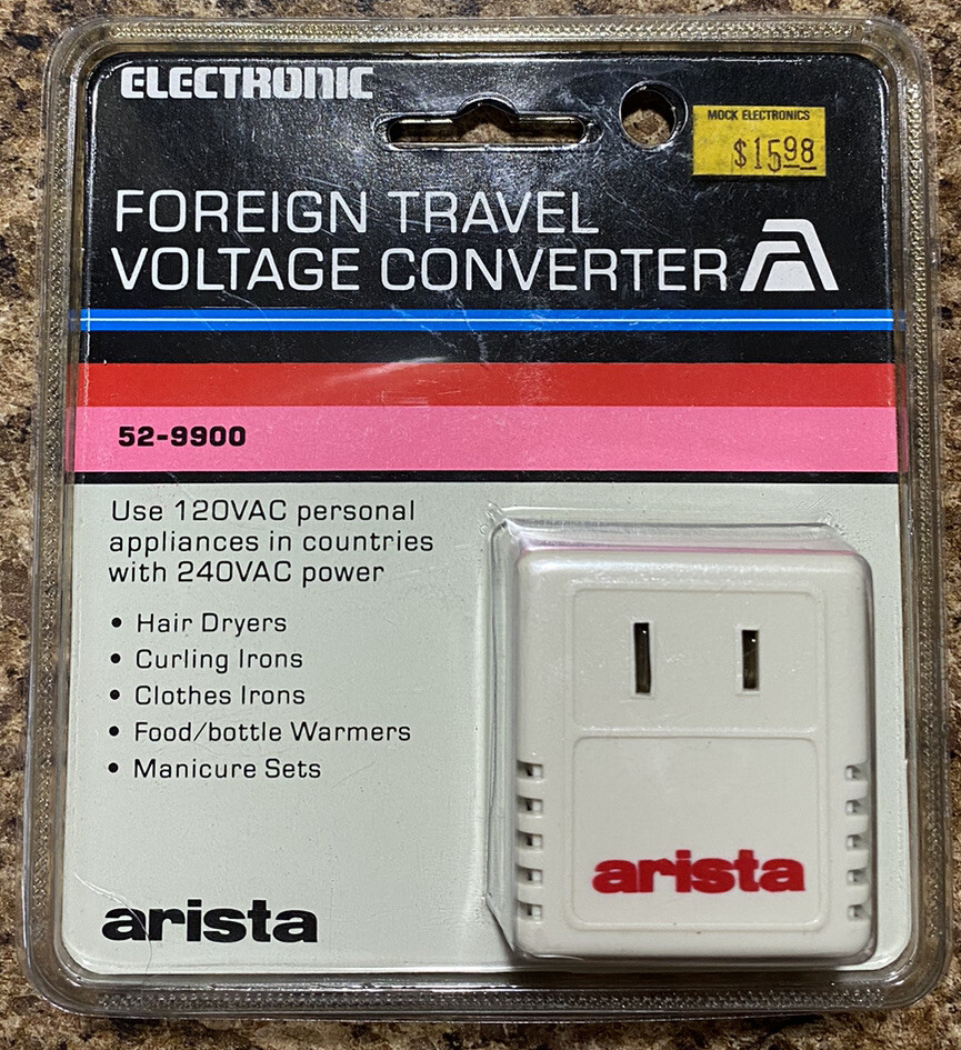 Arista 1600 WATT Foreign Travel Converter 110/120 VAC From 220/240 VAC Power