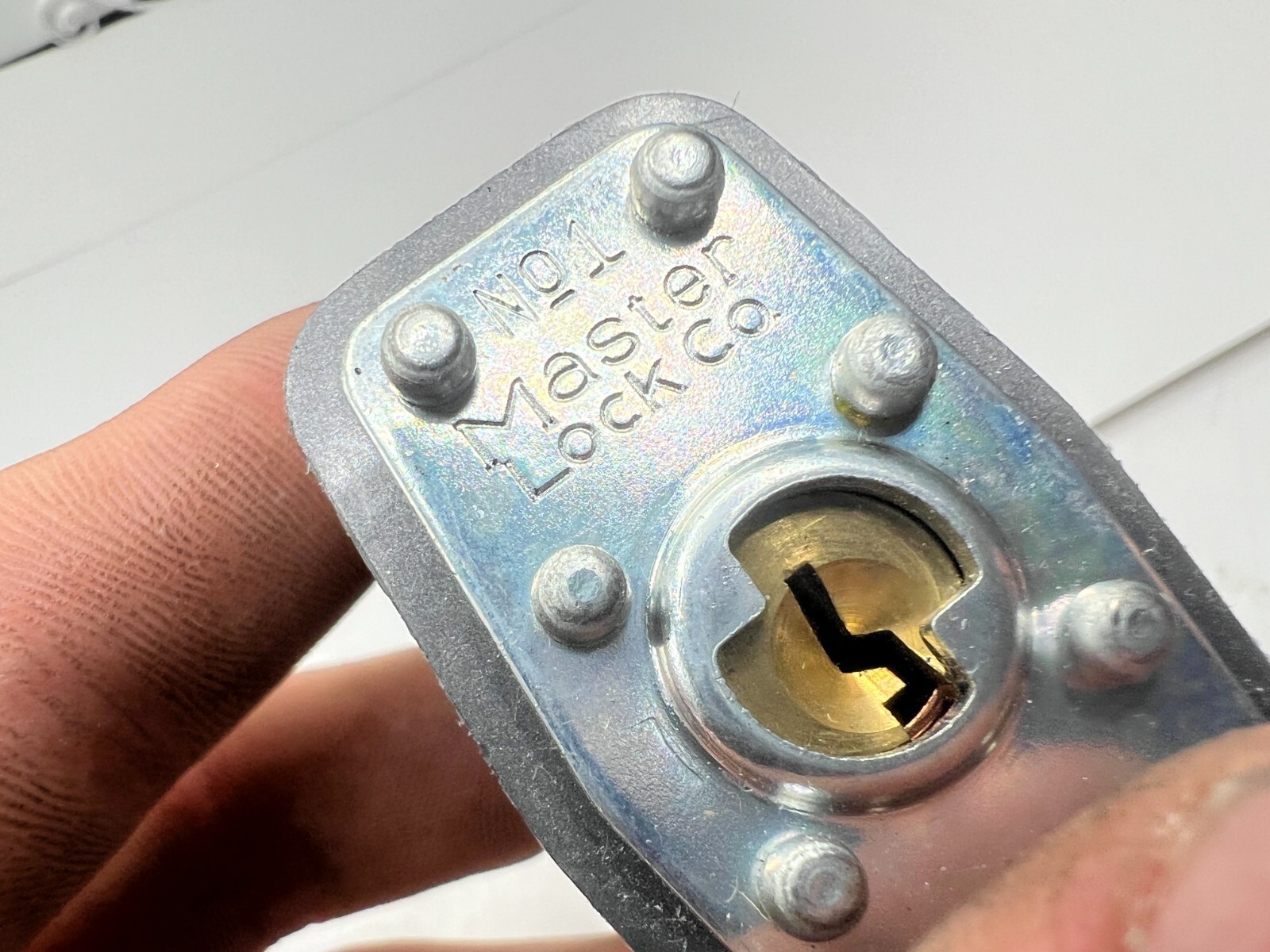 Master Lock Genuine OEM Padlock Keyed Alike Long Shackle Rectangular 1KALJ 3T976